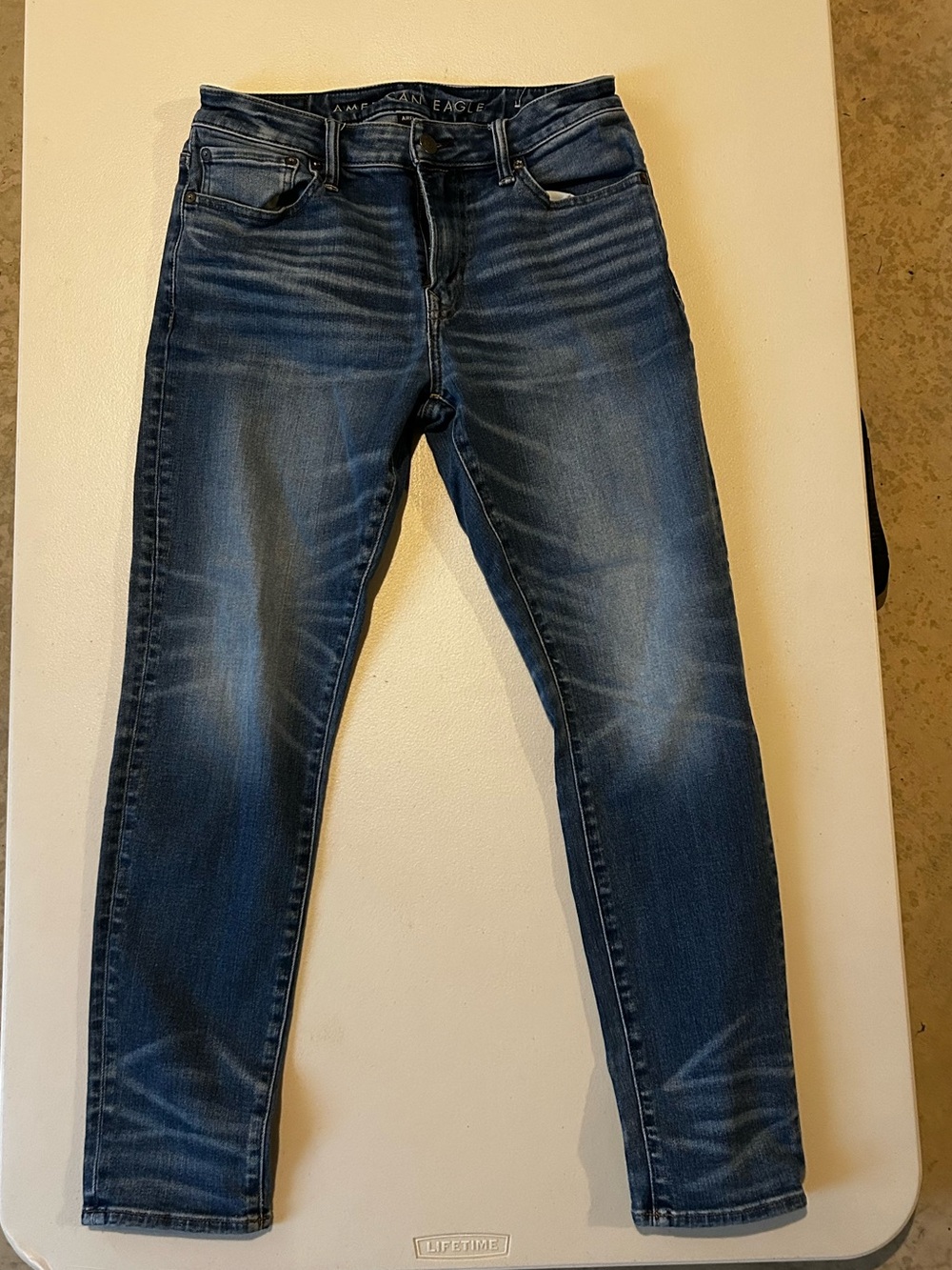 American Eagle Athletic Skinny Dark Wash Jeans